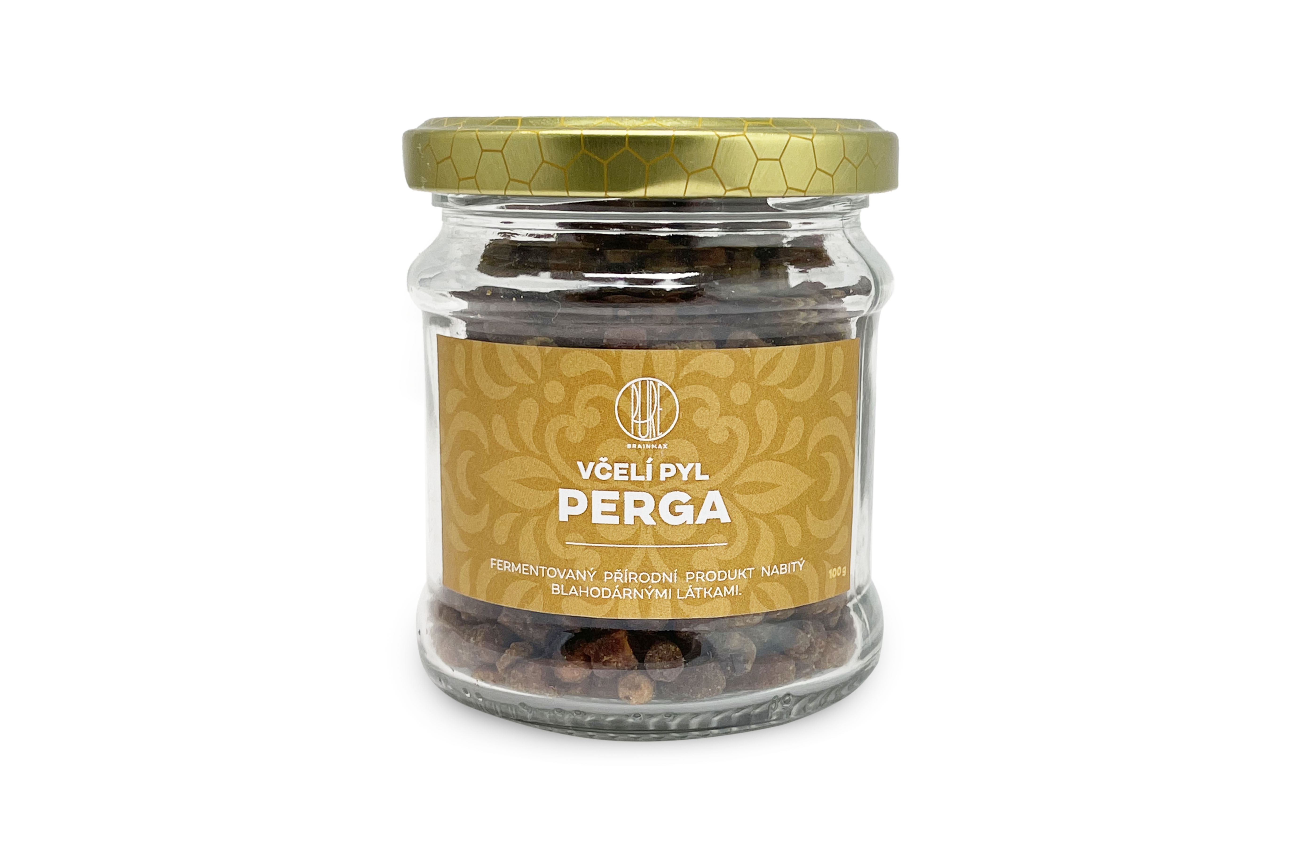BrainMax Pure Včelí pyl PERGA, 100 g, sklenice Obrázek