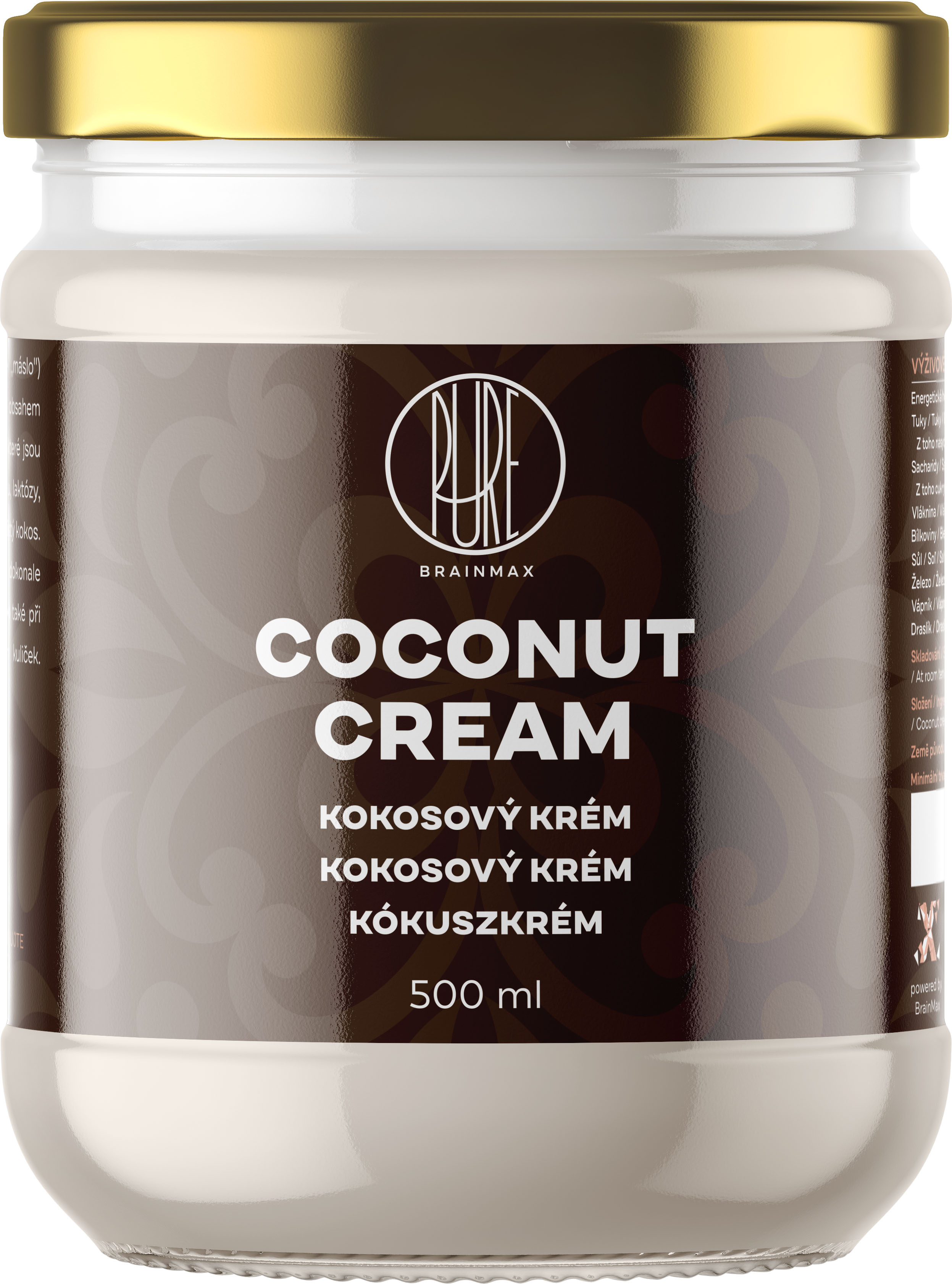 BrainMax Pure Kokosový krém BIO, 500 g Obrázek