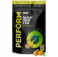 Vivo Life Perform - Raw vegan protein & BCAA, 988 g Příchuť: Jahoda a vanilka Obrázek