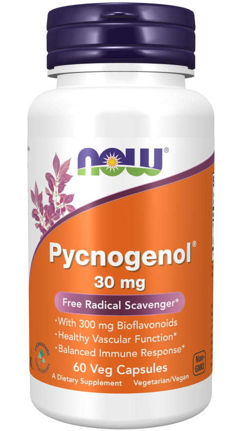 Now® Foods NOW Pycnogenol, 30 mg, 60 rostlinných kapslí Obrázek