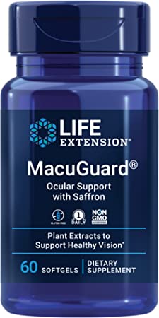 Life Extension MacuGuard Ocular Support with Saffron, oční podpora, 60 kapslí Obrázek