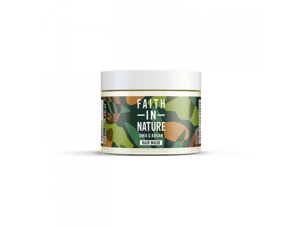 Faith in Nature - Vlasová maska, argan a bambucké máslo, 300 ml Obrázek