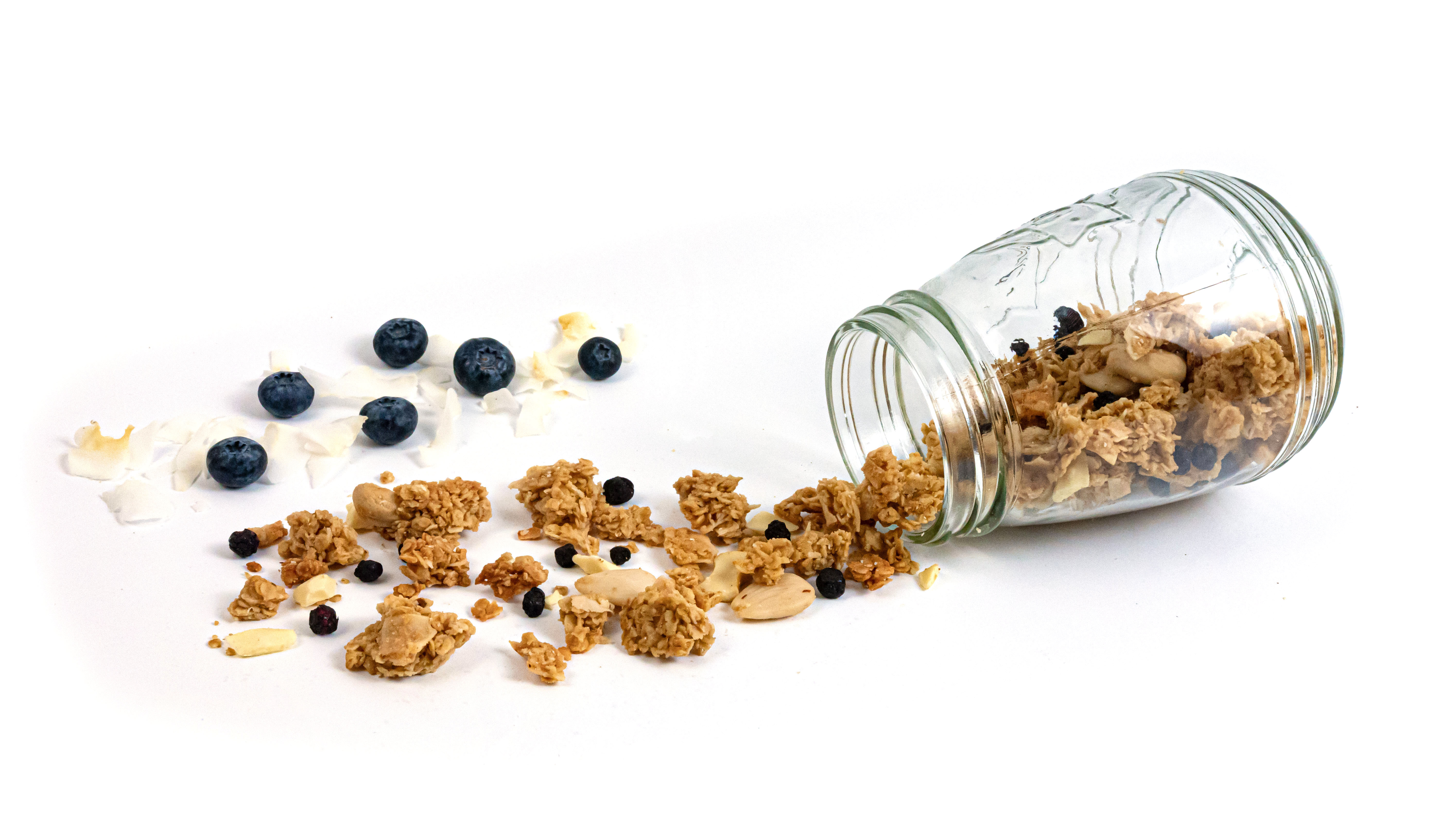 BrainMax Pure Blueberry Cheesecake Granola, Borůvky a Bílá čokoláda, BIO, 400 g Obrázek