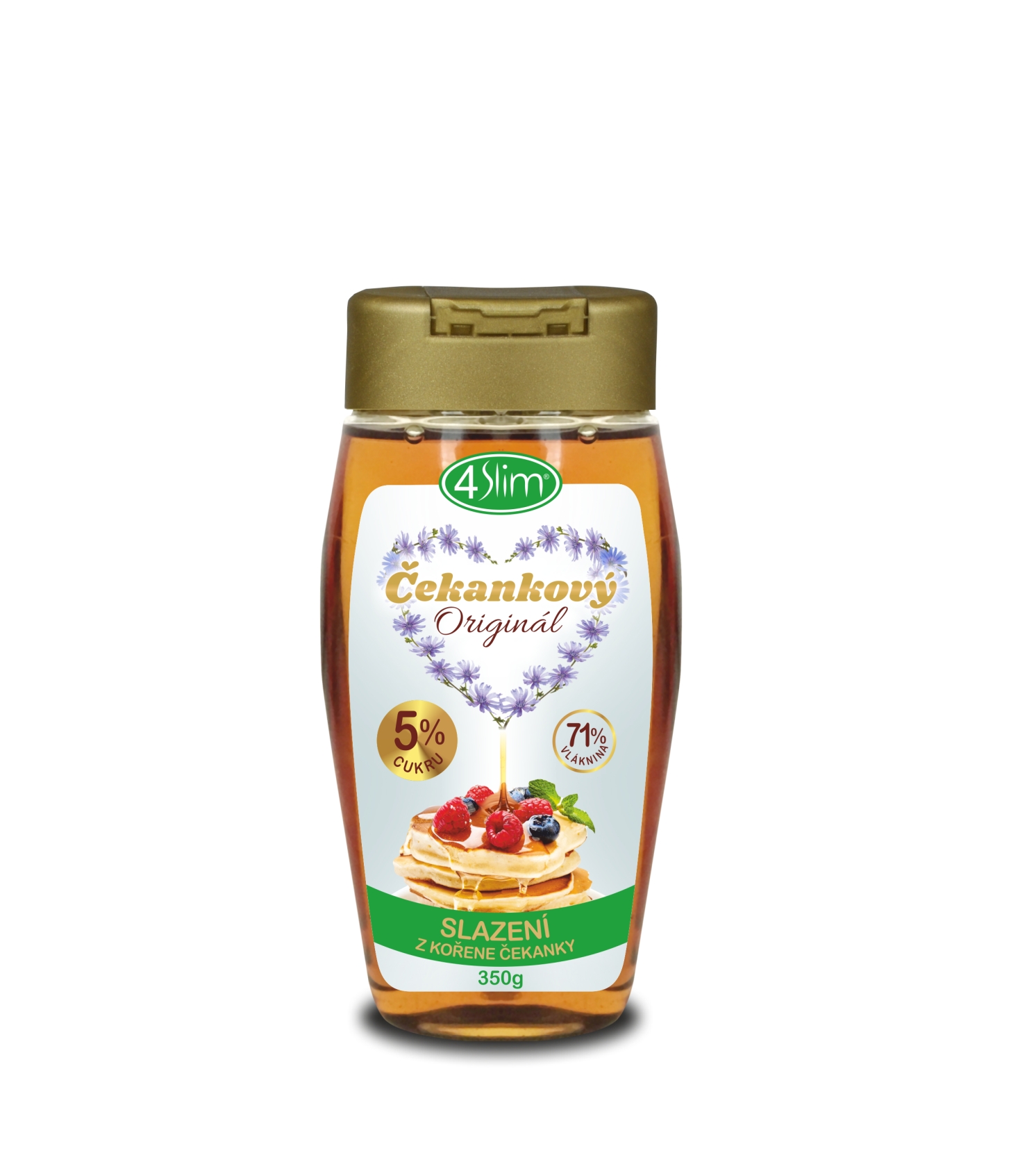 4Slim Čekankový sirup originál 350 g Obrázek