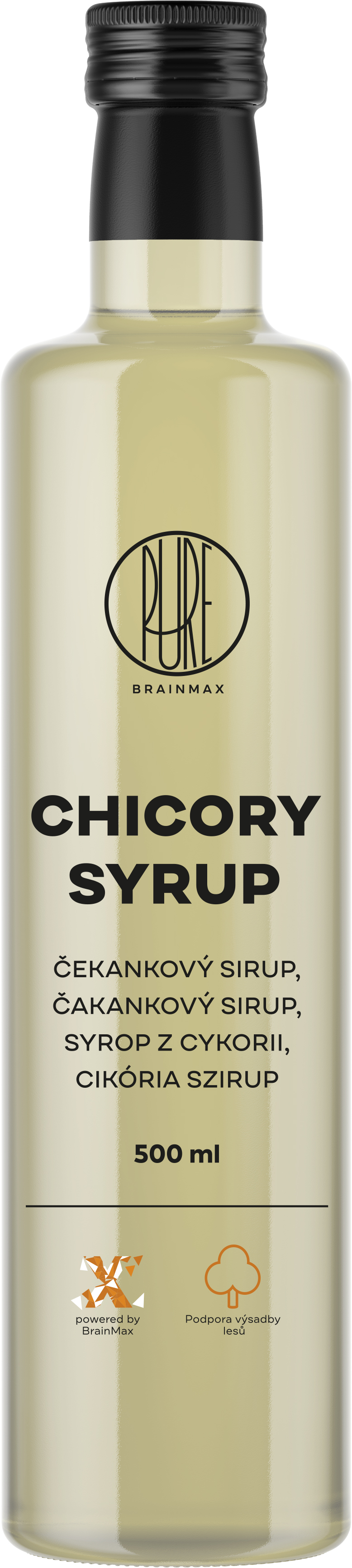 BrainMax Pure Čekankový sirup, 500 ml Obrázek