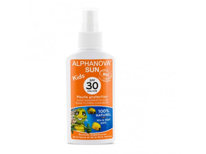 Alphanova - Opalovací krém ve spreji pro děti SPF 30 BIO, 125 g Obrázek