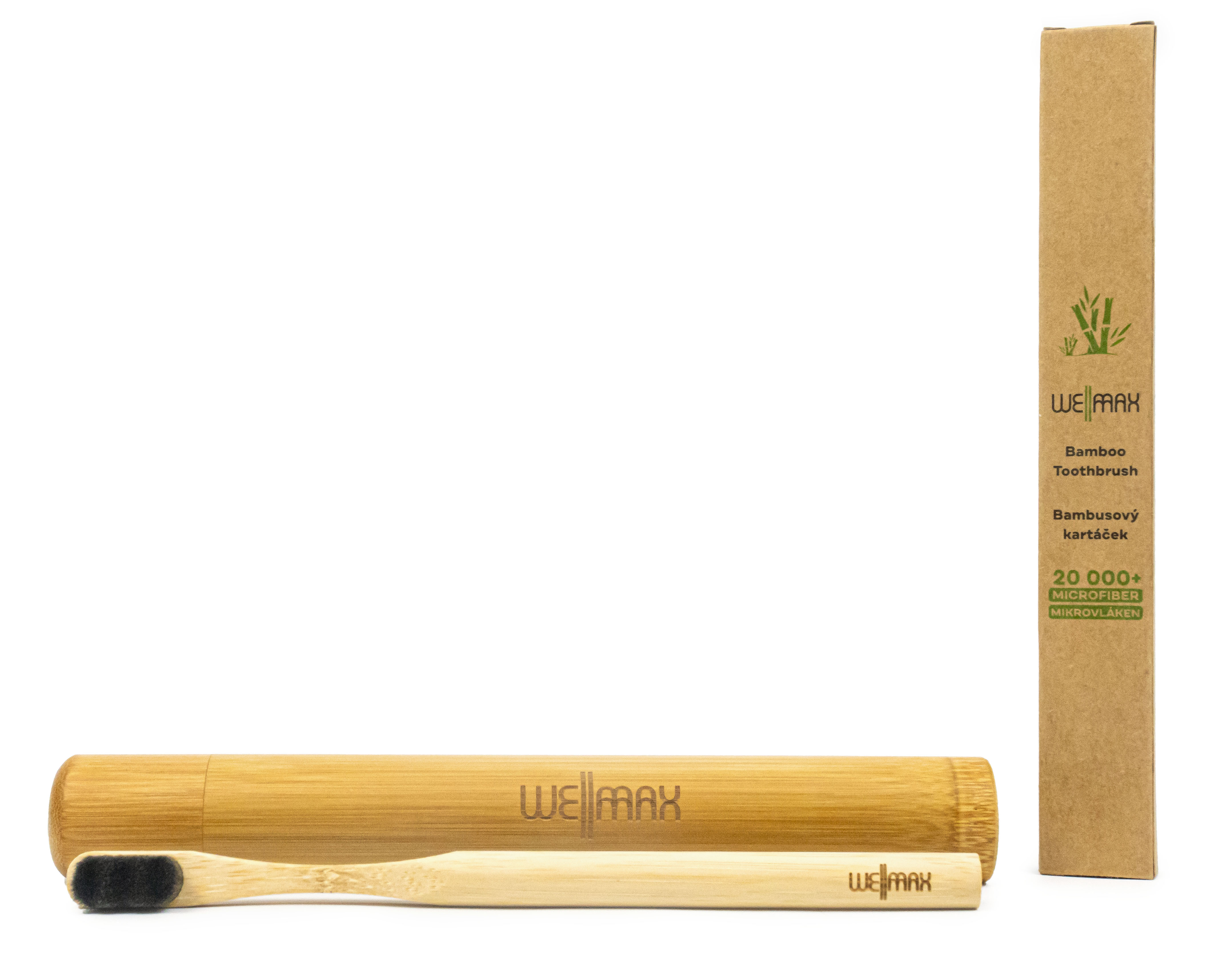 WellMax Bambusový zubní kartáček z mikrovláken, 10x víc štětin Obrázek