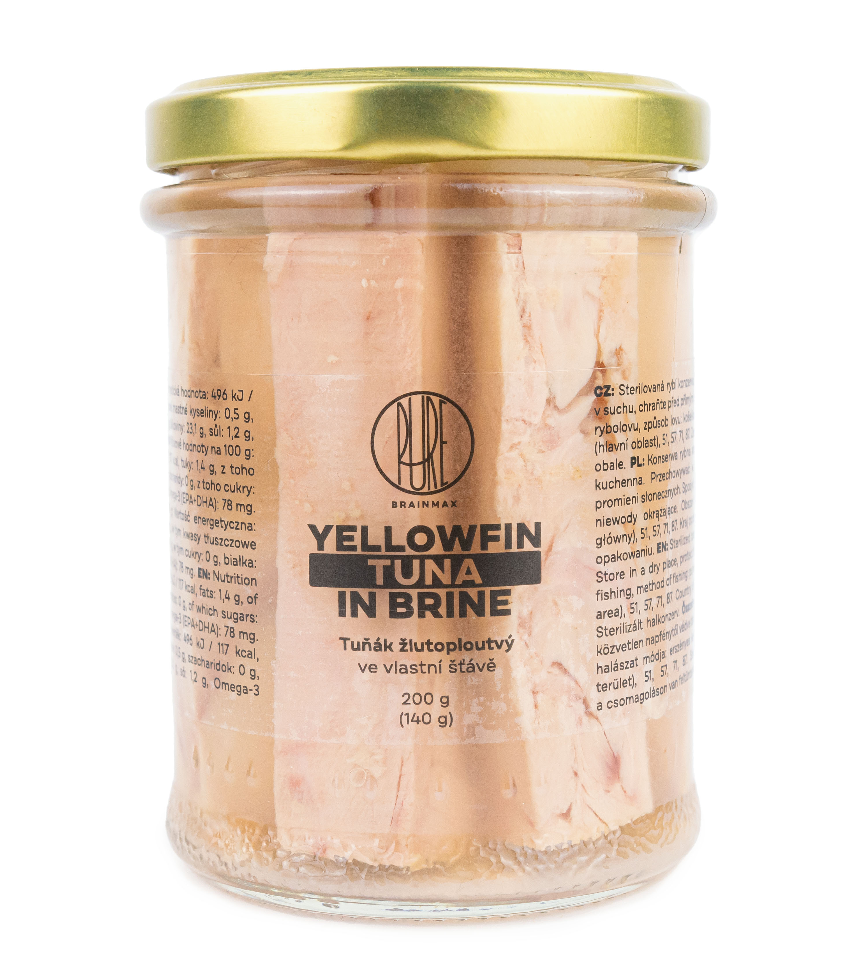 BrainMax Pure Tuňák ve vlastní šťávě, 140 g Obrázek
