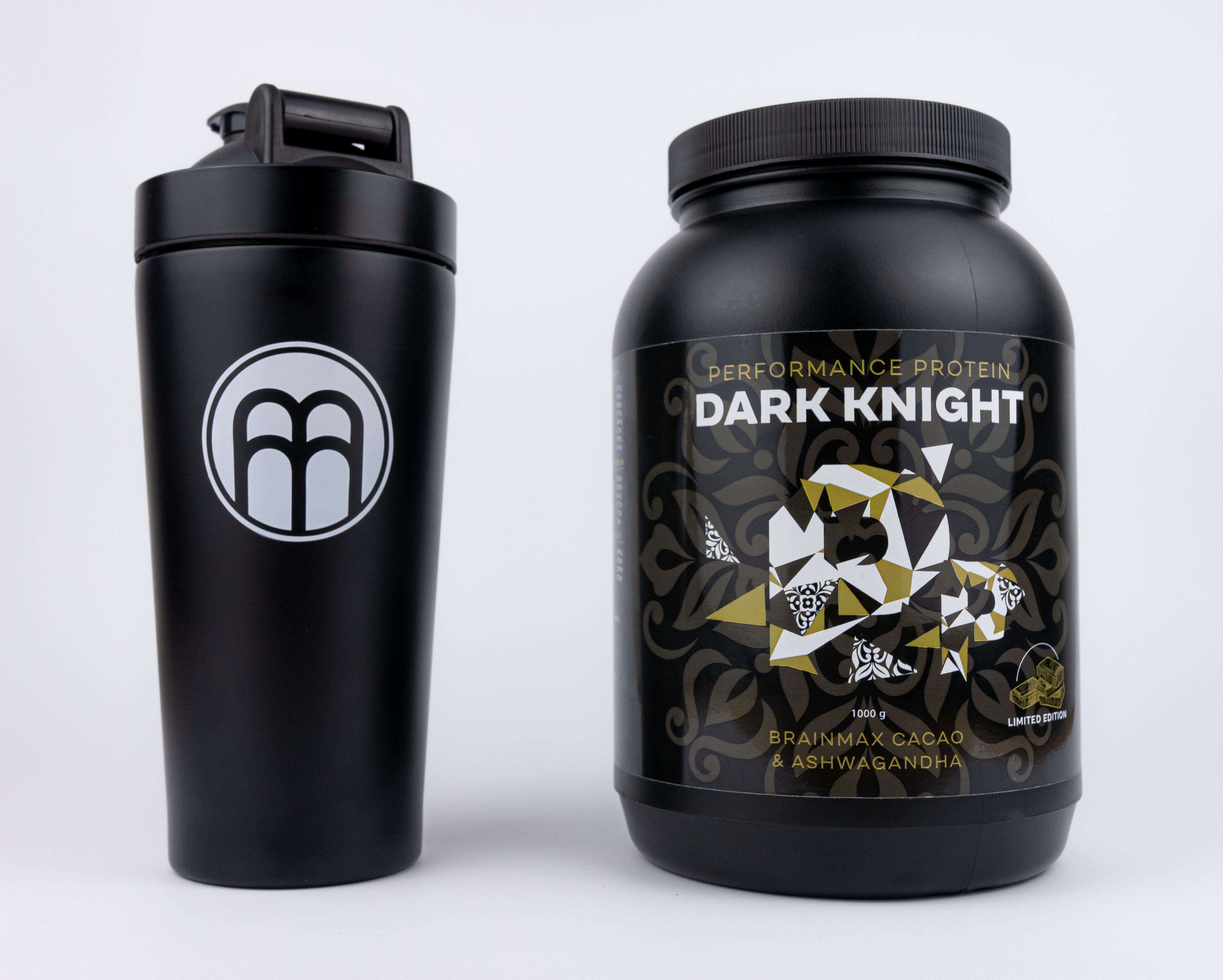 BrainMax Kovový shaker (šejkr), černý, 739 ml Obrázek