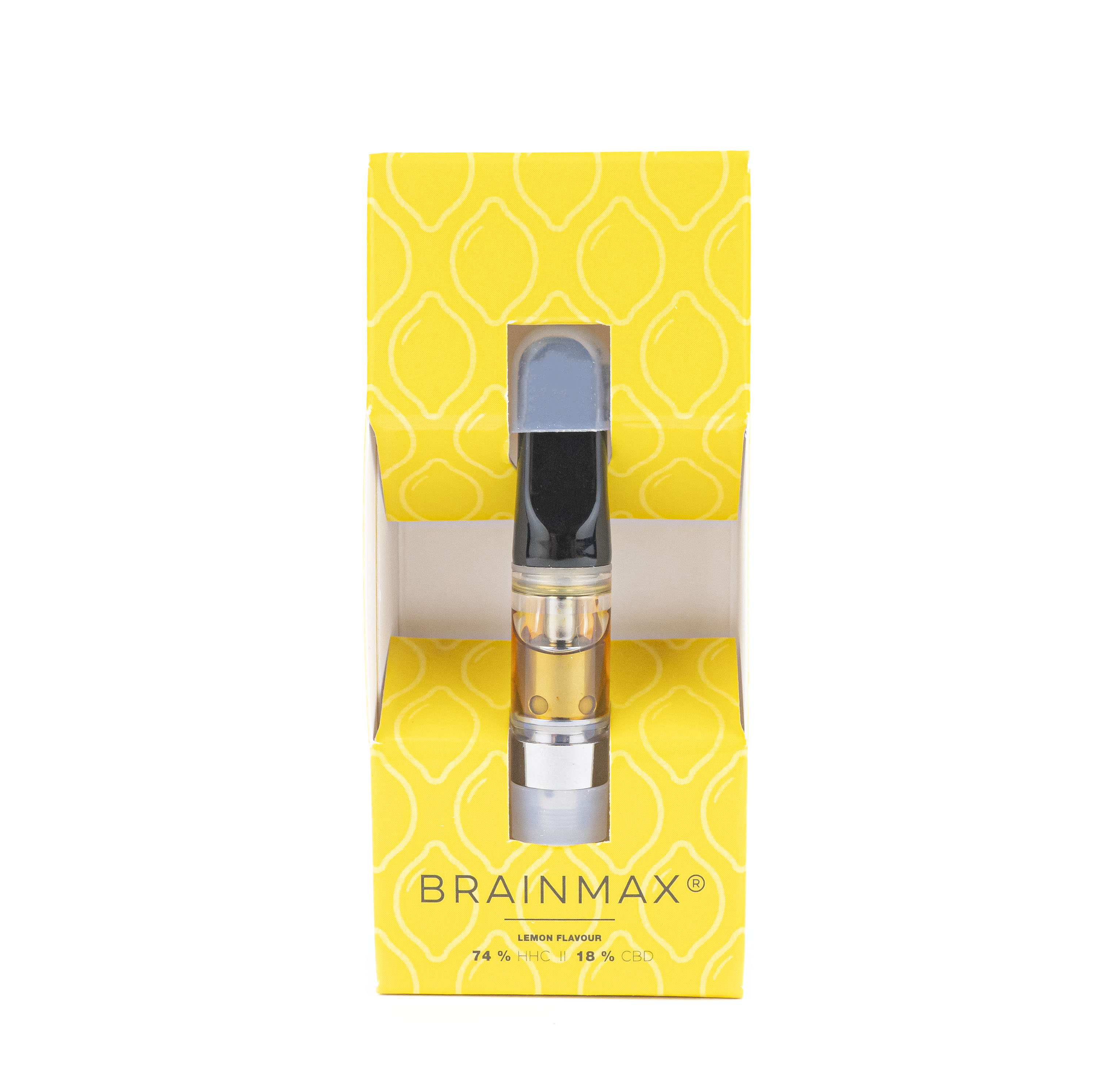 BrainMax Fresh Lemon HáHaCé, náplň do CéBéDé Pen Vaporizéru, 0,5 ml, 74% HáHáCé, 18% CéBéDé Obrázek