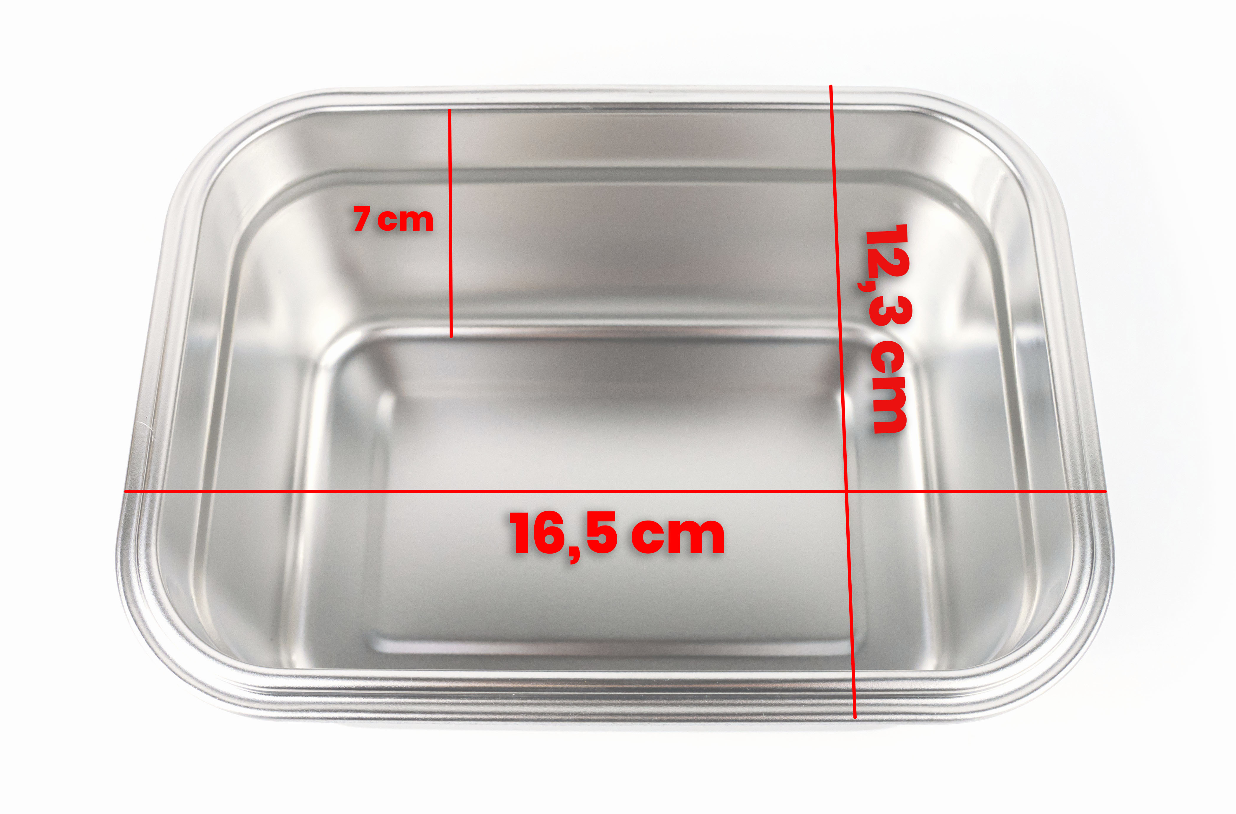 BrainMax Pure Nerezový svačinový box se sponou, 1 l Obrázek