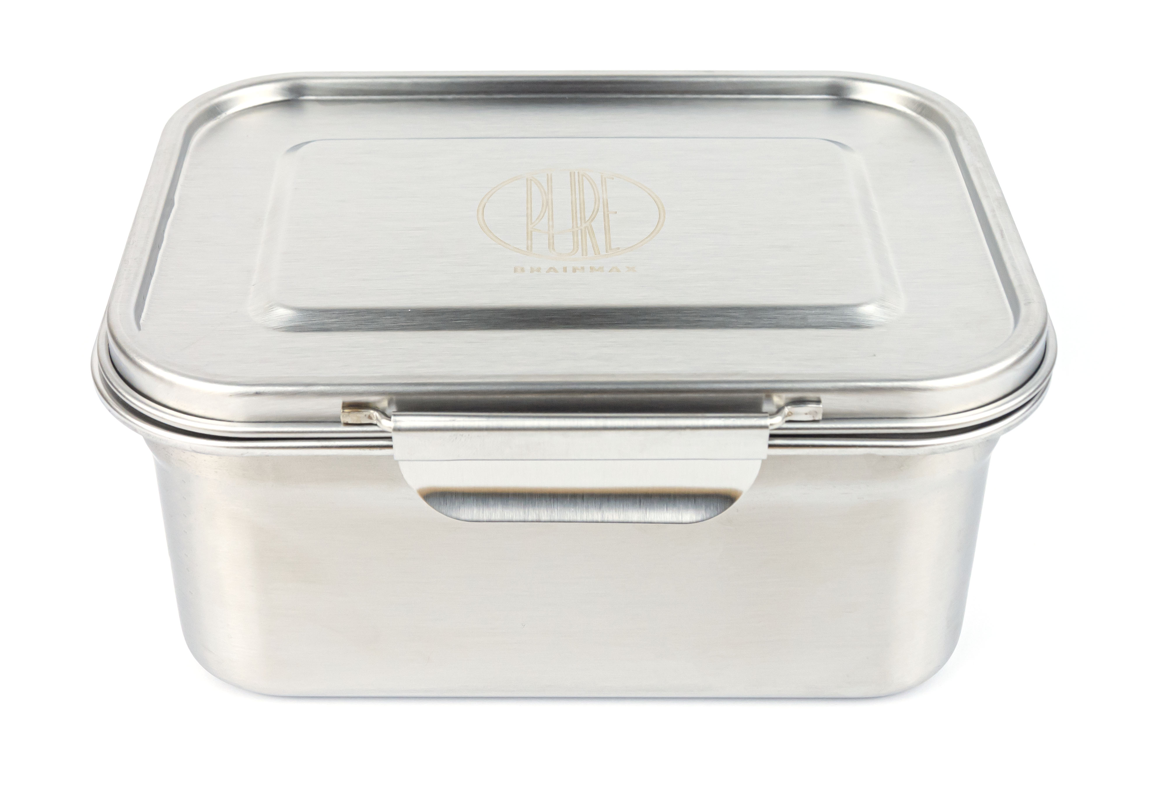 BrainMax Pure Nerezový svačinový box se sponou, 1,6 l Obrázek
