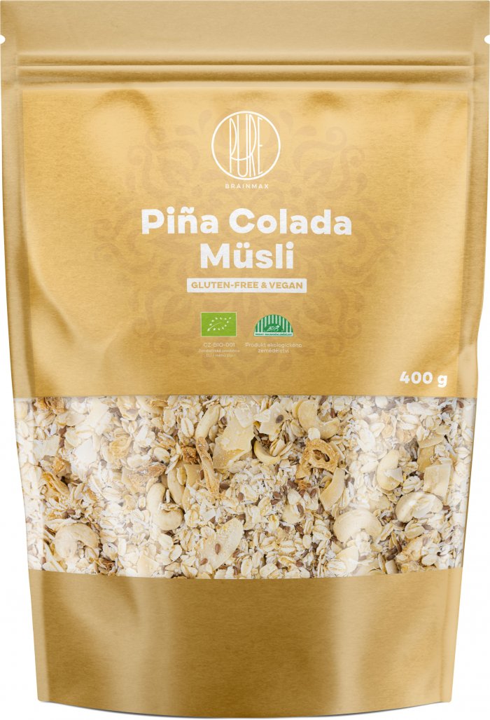 BrainMax Pure Müsli, Piña Colada, BIO, 400 g Obrázek