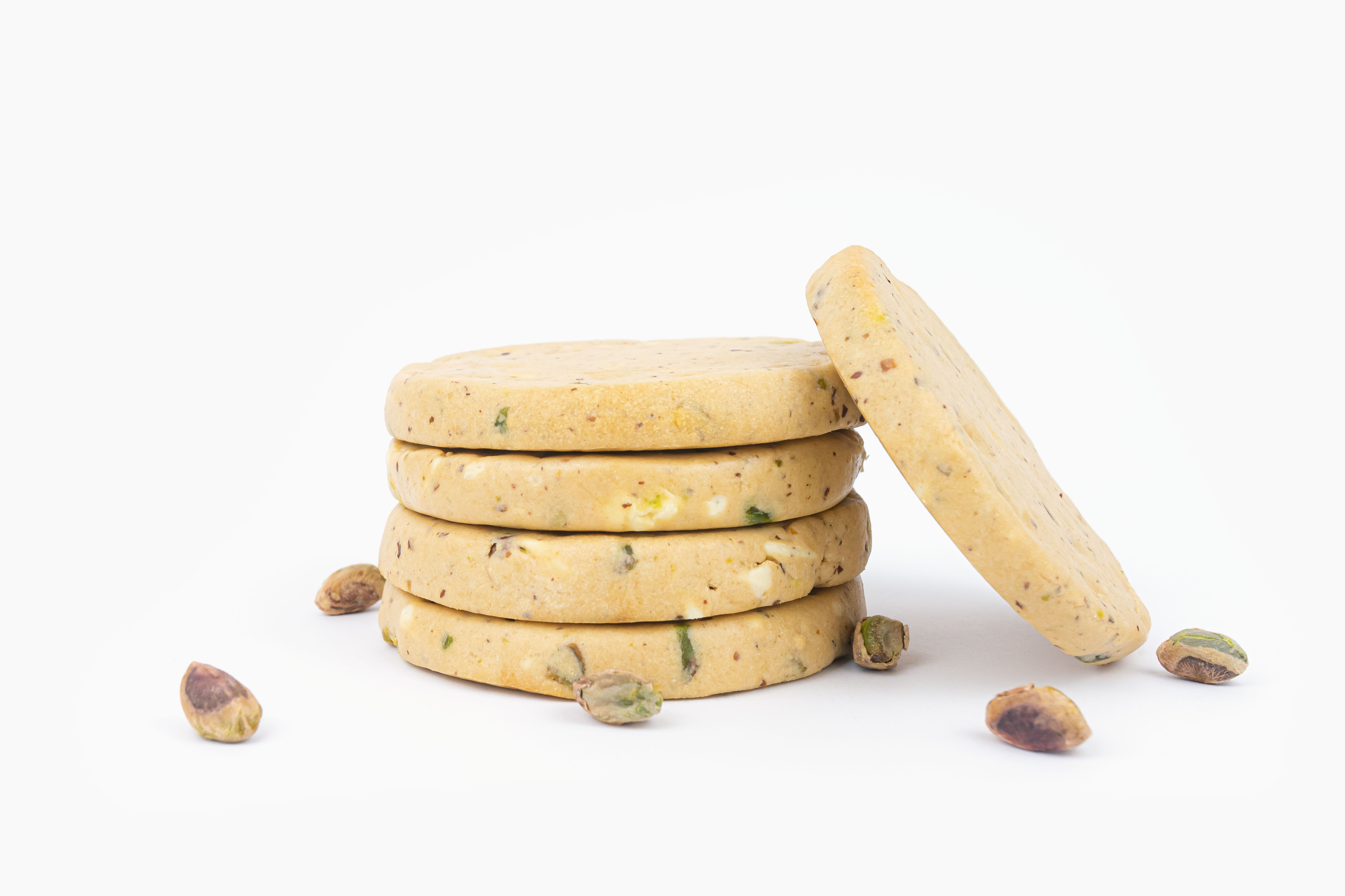 BrainMax Pure Protein Cookie - Pistácie & Bílá čokoláda, BIO, 100 g Obrázek