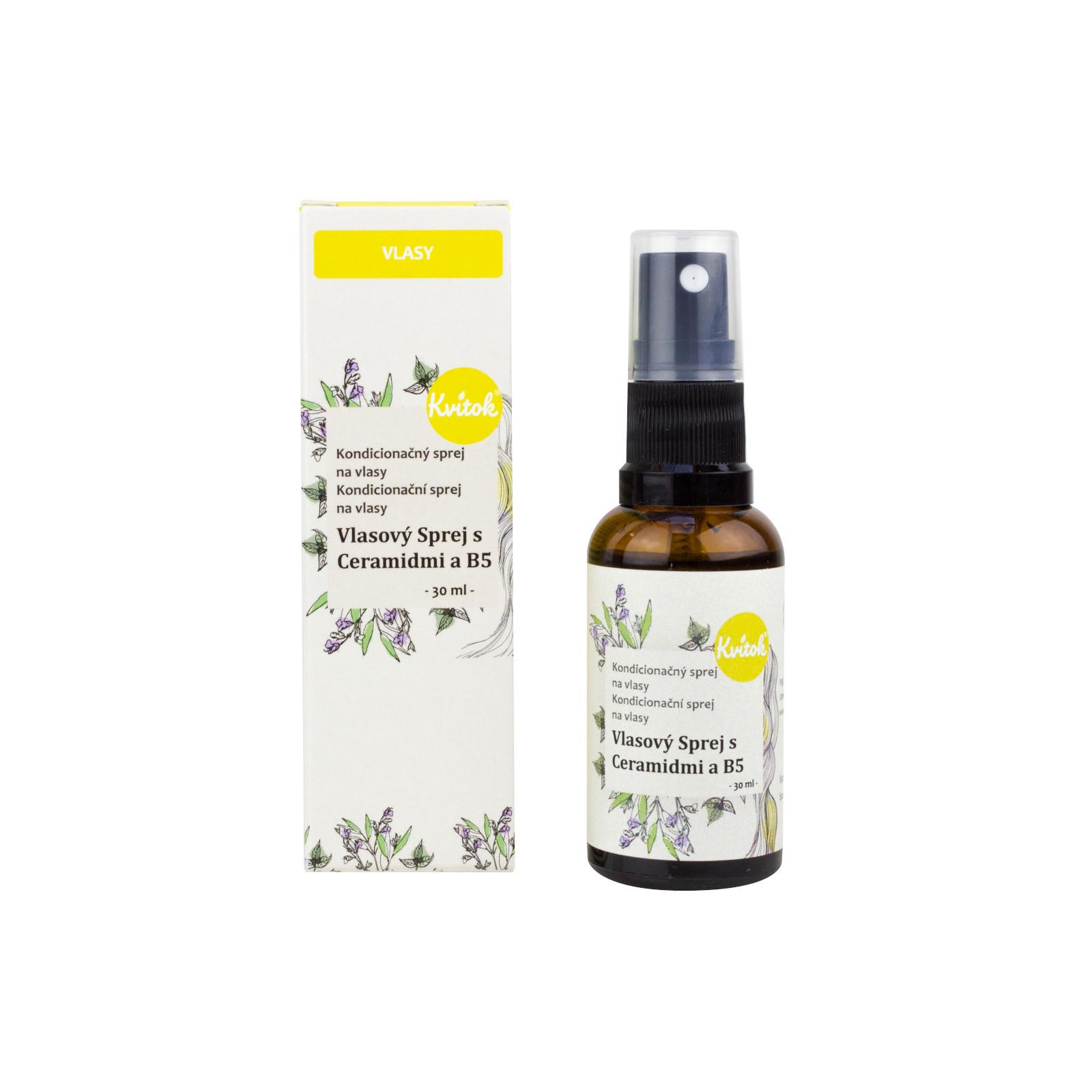Kvitok Ochranný vlasový sprej s ceramidy a B5, 30 ml Obrázek