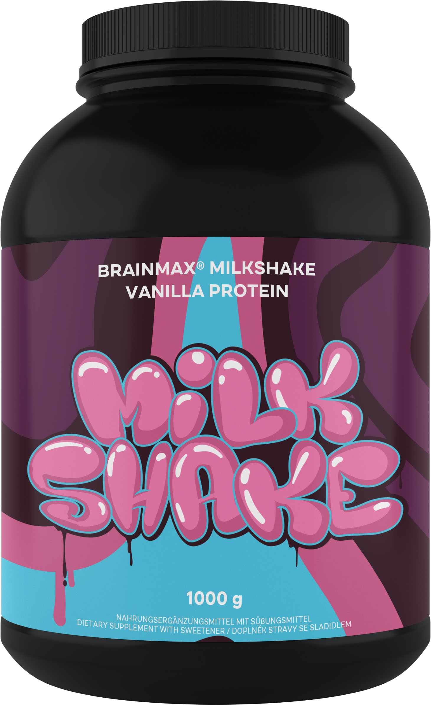 BrainMax Milkshake Protein, 1000 g Příchuť: Vanilka Obrázek