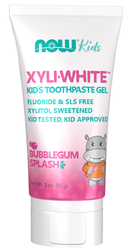 Now® Foods NOW XyliWhite Bubblegum Splash, Dětský zubní gel, žvýkačková příchuť, 85 g Obrázek