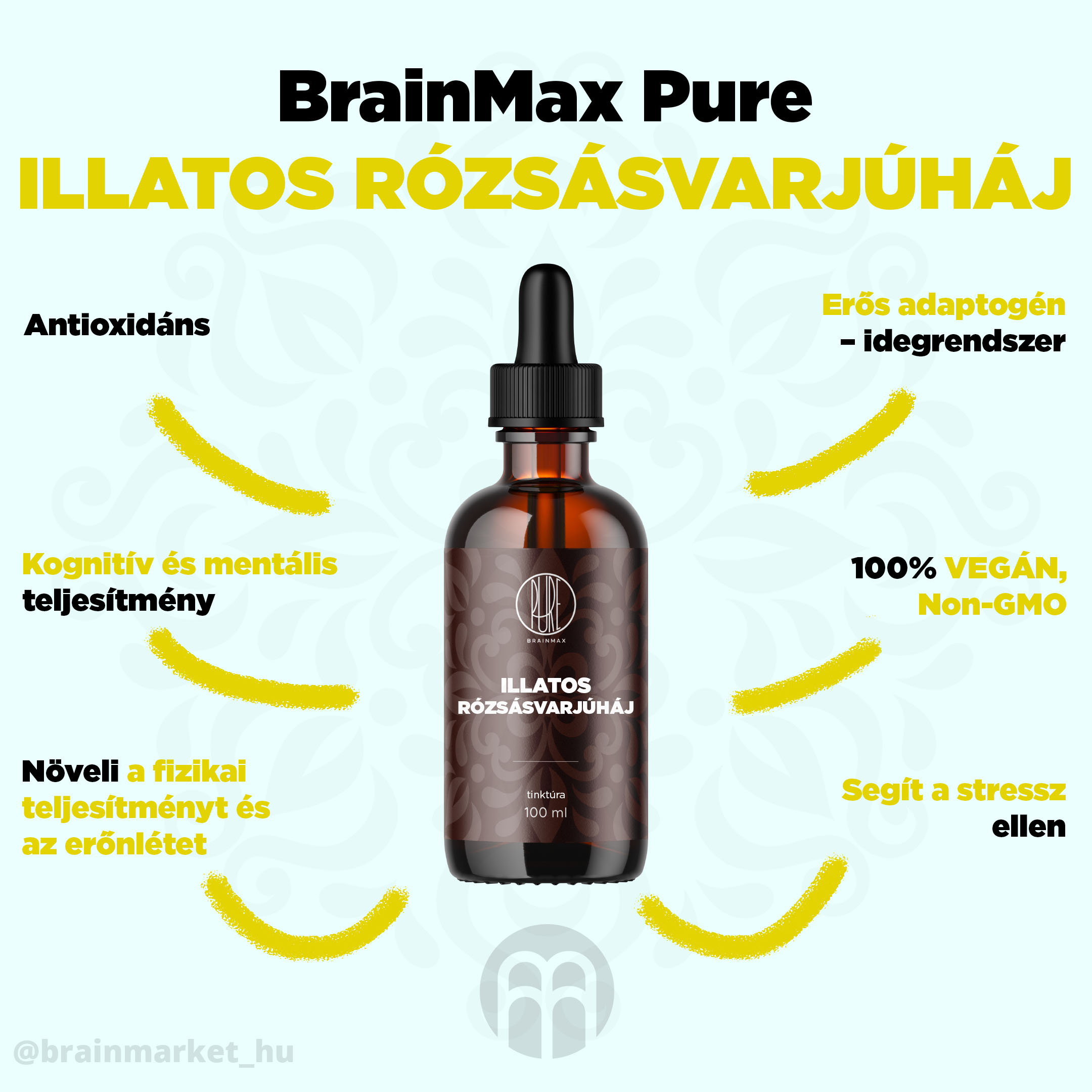 BrainMax Pure Rhodiola Rosea, tinktura 1:3, 100 ml Obrázek