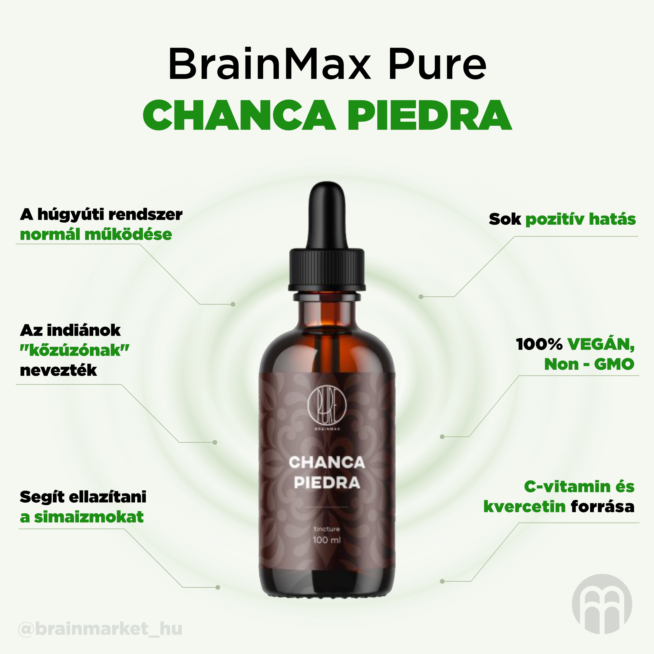 BrainMax Pure Chanca piedra tinktura 1:5, 100 ml Obrázek