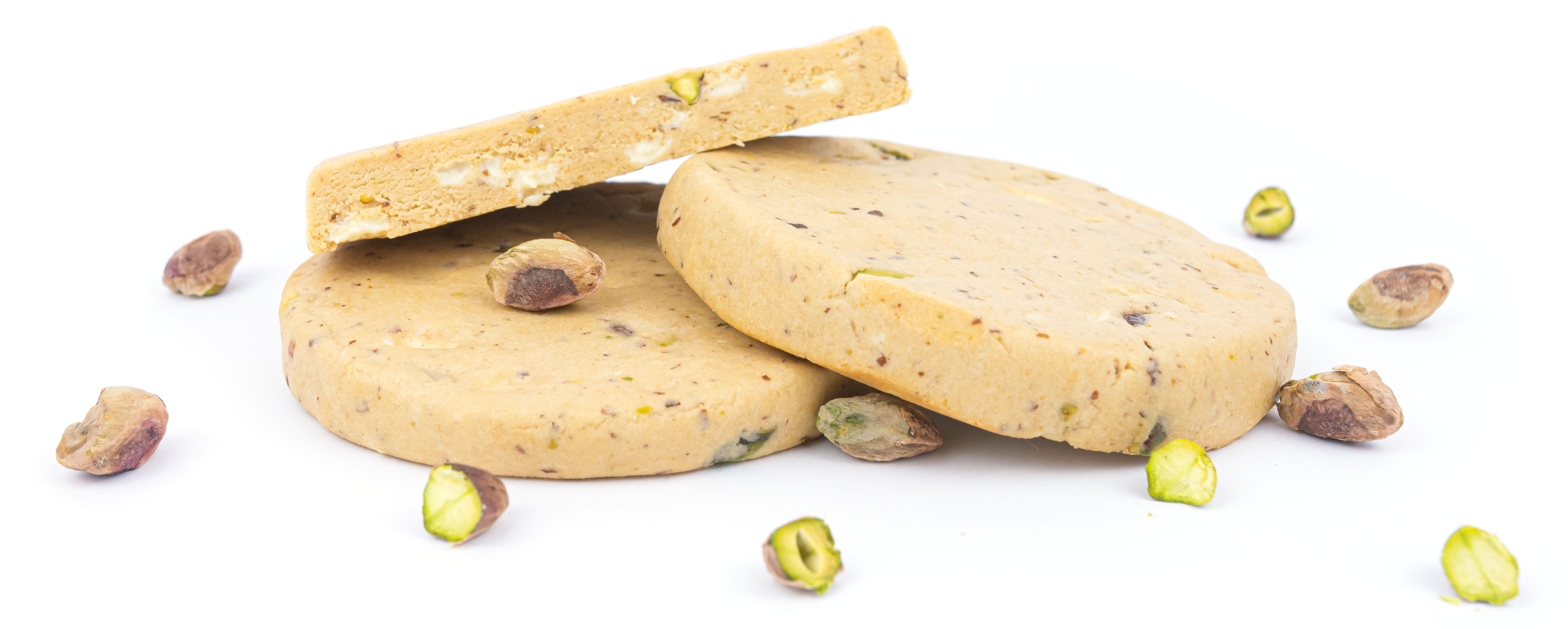 BrainMax Pure Protein Cookie - Pistácie & Bílá čokoláda, BIO, 60 g Obrázek