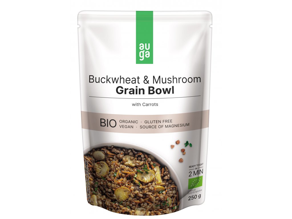 Auga Grain bowl – s pohankou, houbami a mrkví BIO 250 g Obrázek