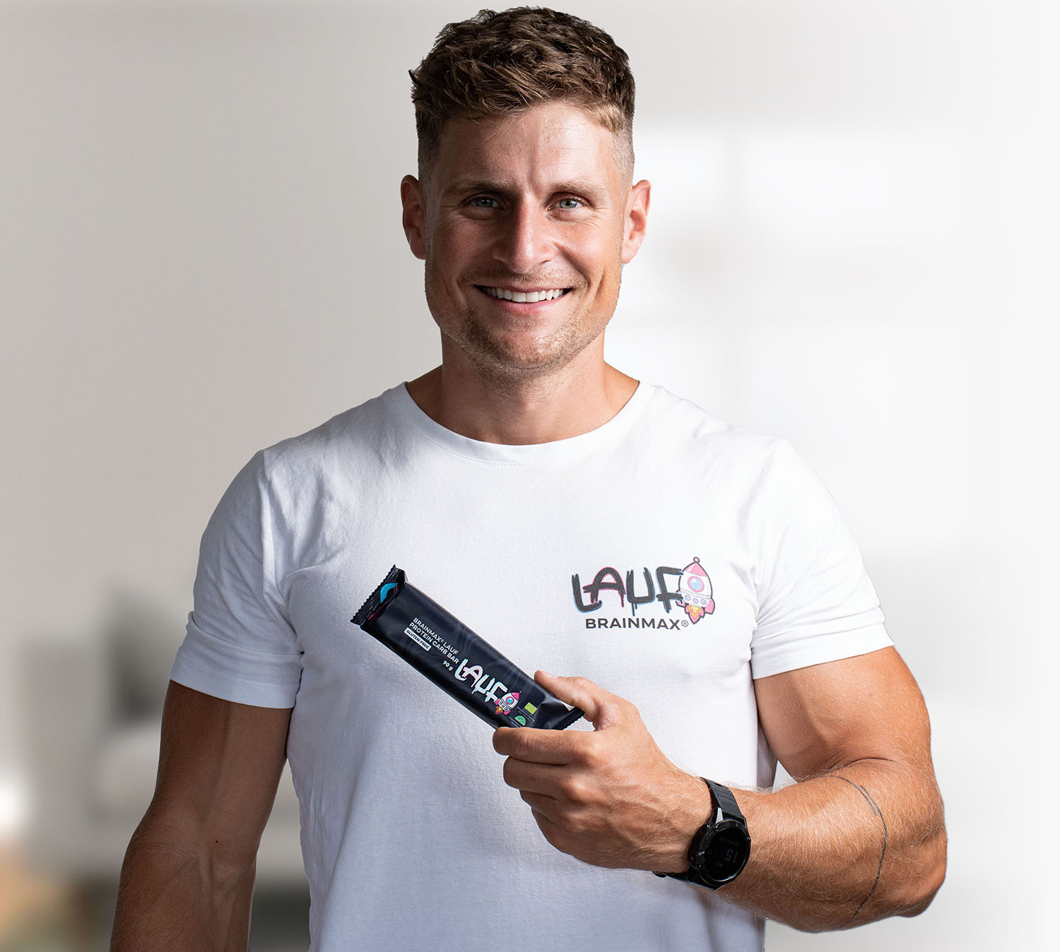 BrainMax Pure BrainMax Lauf Protein Carb Bar, proteinovo-sacharidová tyčinka, BIO, 2x45 g Obrázek