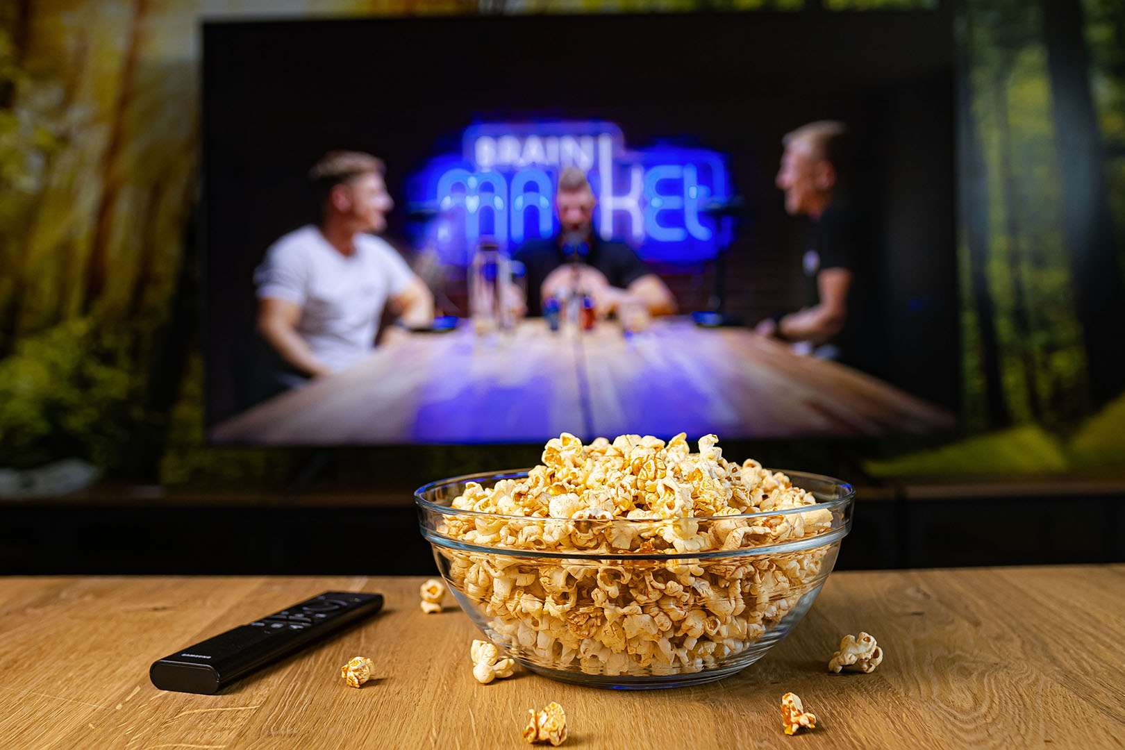 BrainMax Pure Popcorn, BIO, 80 g Příchuť: Kečup Obrázek