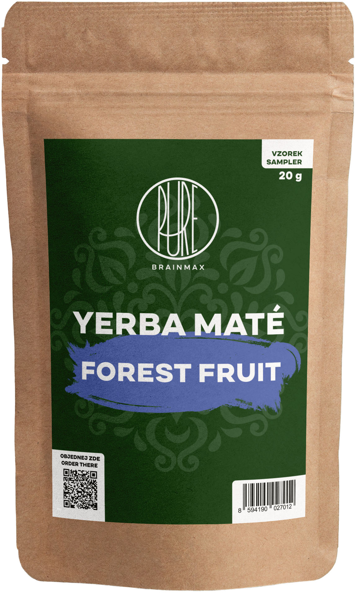 BrainMax Pure Yerba Maté, Lesní ovoce, 20 g Obrázek