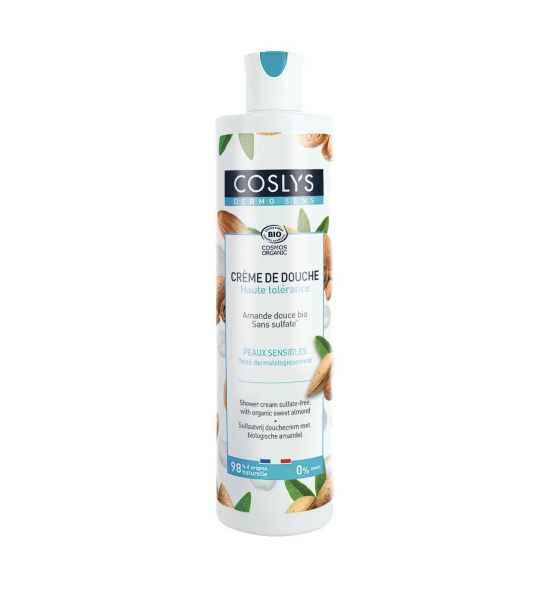 COSLYS - Sprchový krém bez sulfátů mandle, 380 ml Obrázek