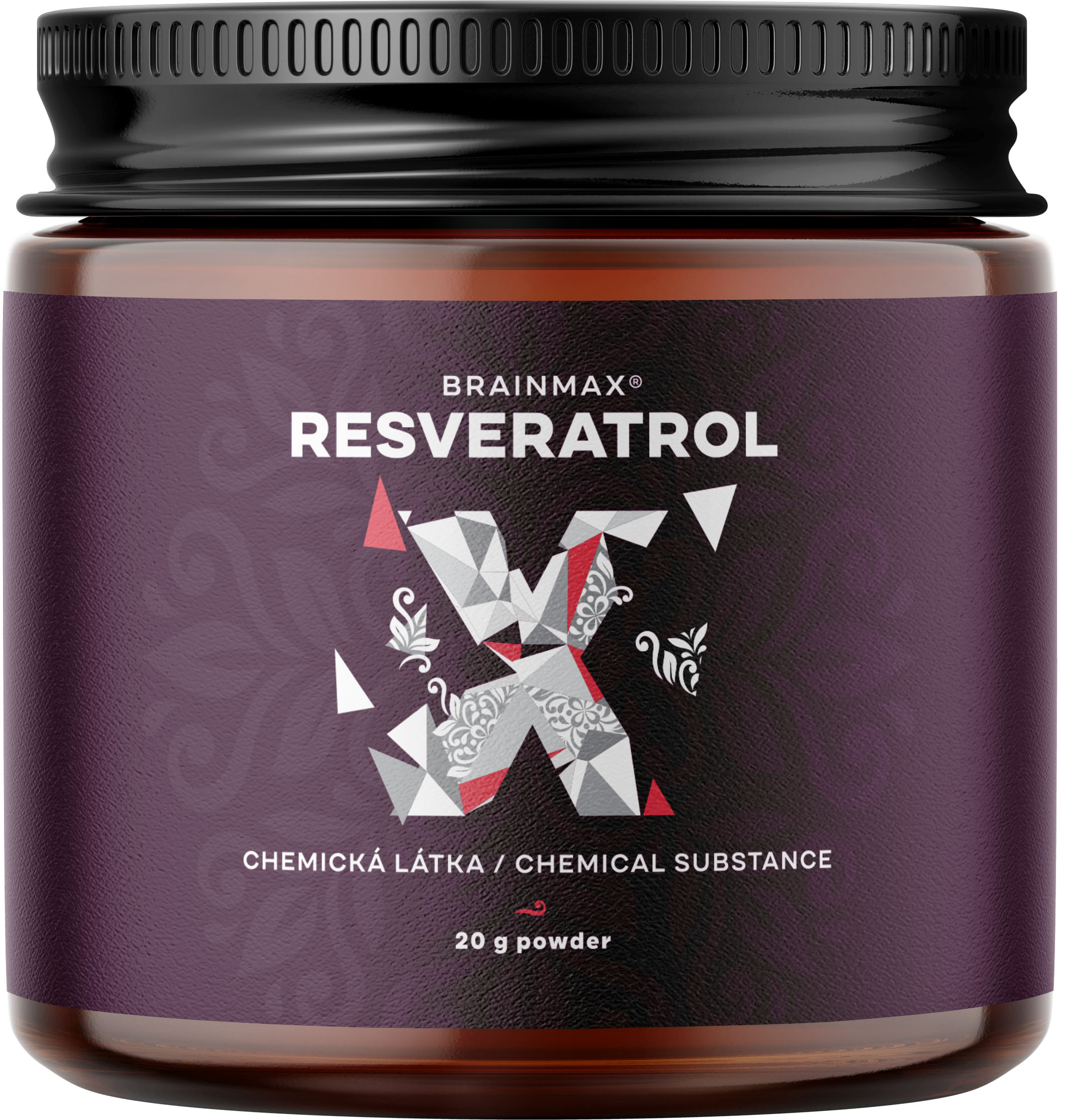 BrainMax Trans-Resveratrol Powder, Resveratrol Por, 20 g