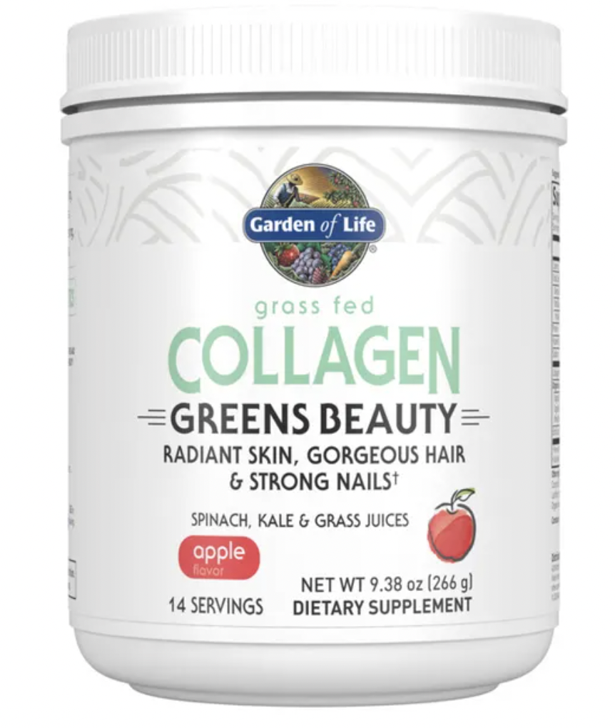Garden of life Grass Fed Collagen Greens Beauty Apple, kolagen v prášku, jablko, 266 g