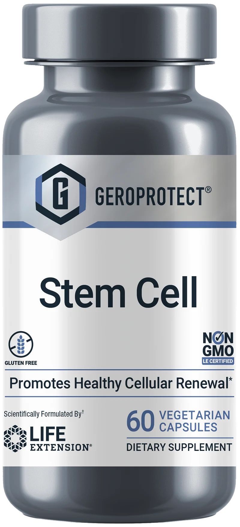 Life Extension Élethosszabbító GEOPROTECT® Őssejt, őssejt, 60 növényi kapszula Obrázek