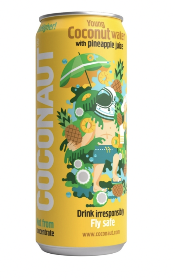 Coconaut Pure Young Coconut Water, kokosová voda s ananasem , 320 ml Obrázek