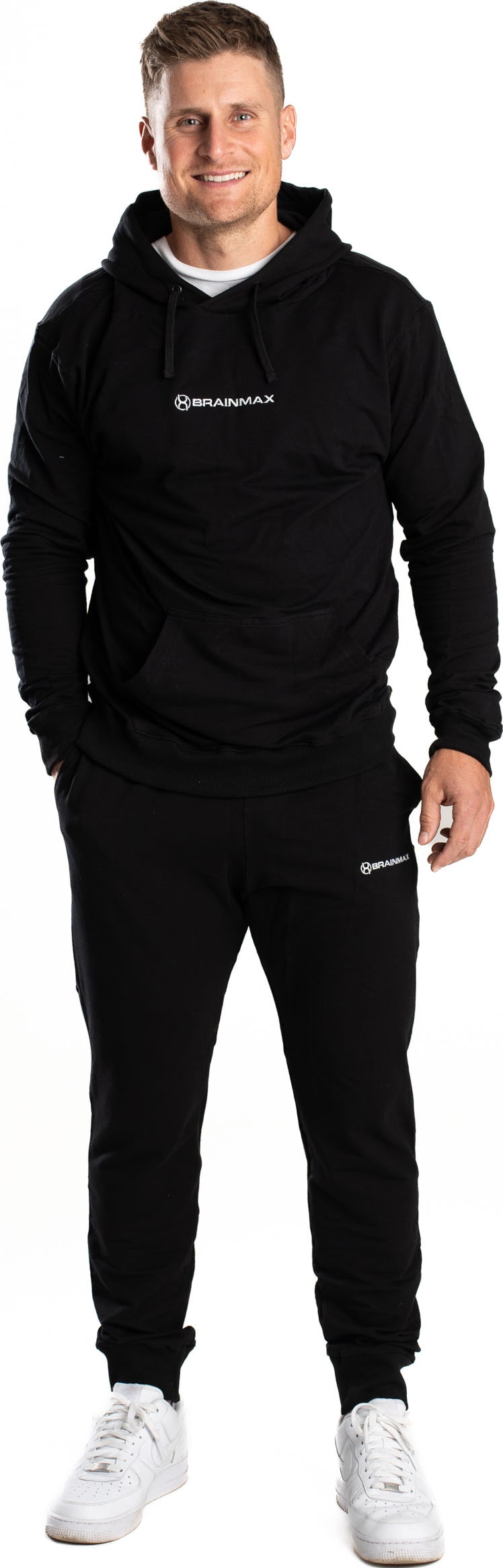 BrainMax mikina z BIO bavlny, unisex, černá Velikost: S Obrázek