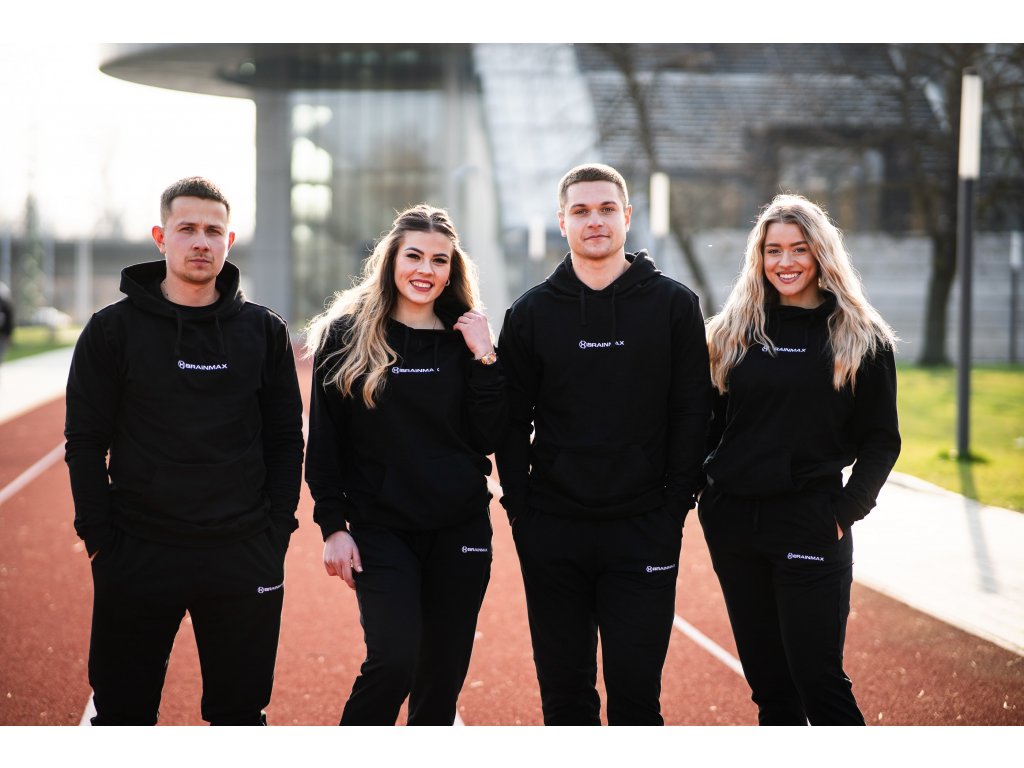 BrainMax mikina z BIO bavlny, unisex, černá Velikost: S Obrázek
