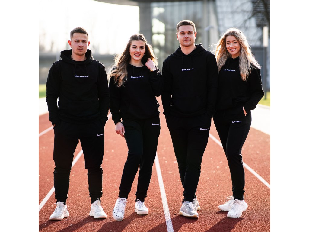 BrainMax mikina z BIO bavlny, unisex, černá Velikost: S Obrázek