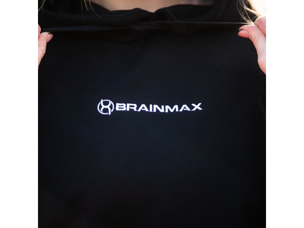 BrainMax mikina z BIO bavlny, unisex, černá Velikost: S Obrázek