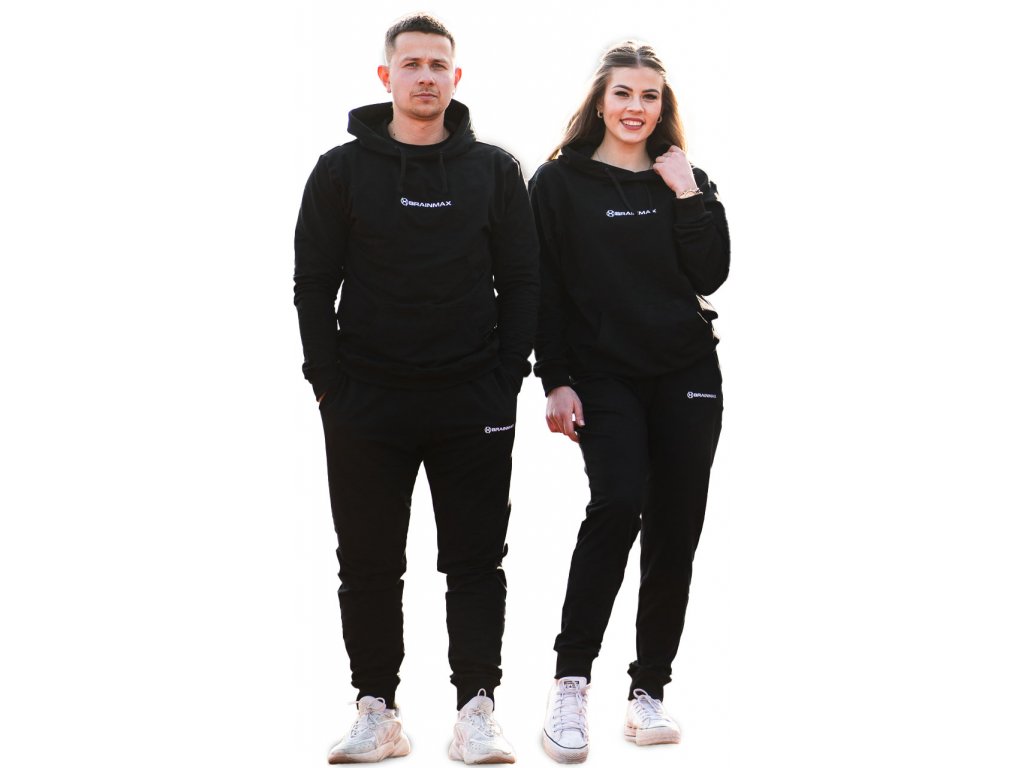 BrainMax mikina z BIO bavlny, unisex, černá Velikost: S Obrázek