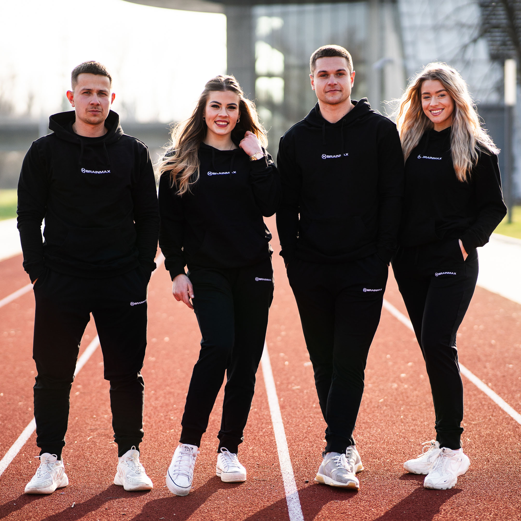 BrainMax tepláky z BIO bavlny, unisex, černá Velikost: S Obrázek
