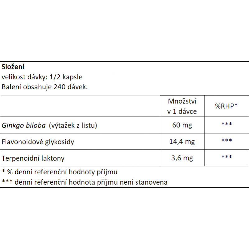 Doctor's Best Doctor’s Best Extra Strength Ginkgo, 120 mg, 120 rostlinných kapslí Obrázek