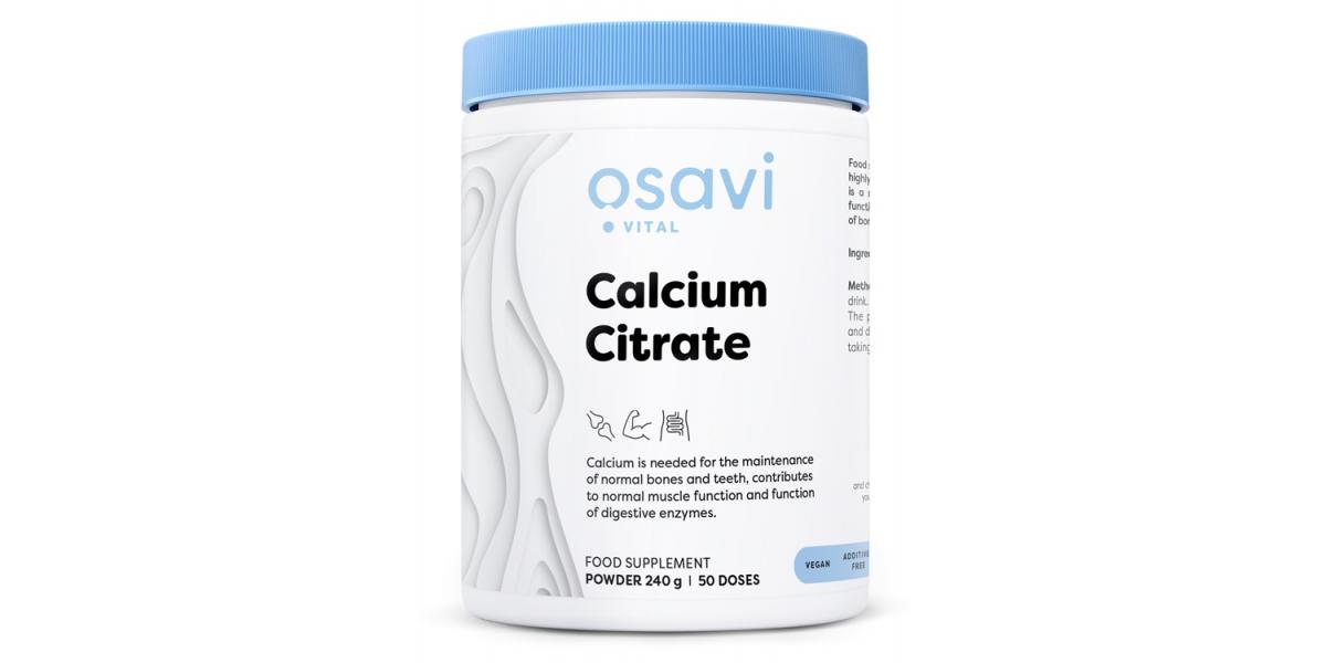 Osavi Calcium citrate, vápník ve formě citrátu, 240 g