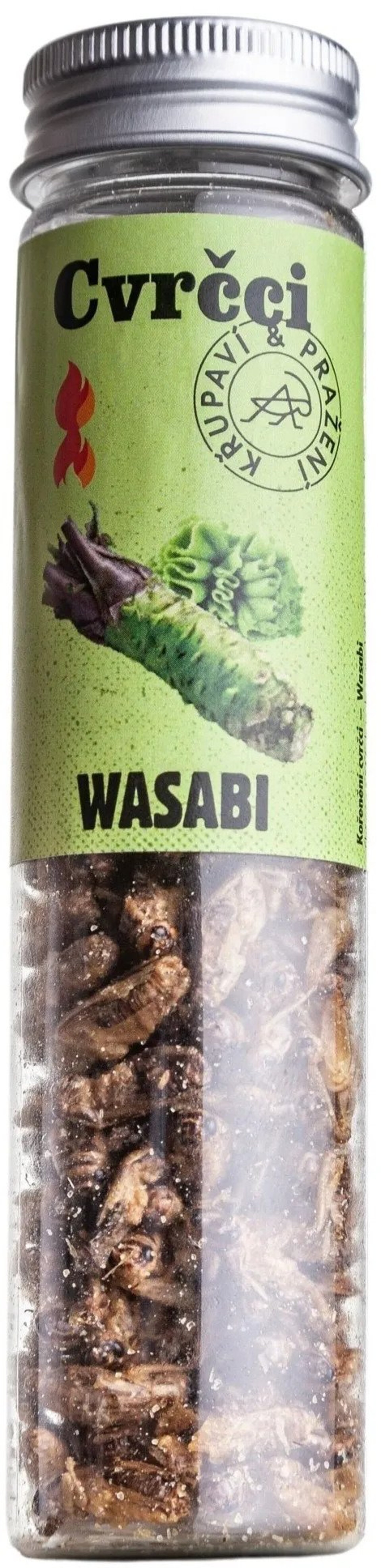 Sens Páliví křupaví a pražení cvrčci - Wasabi 20 g Obrázek
