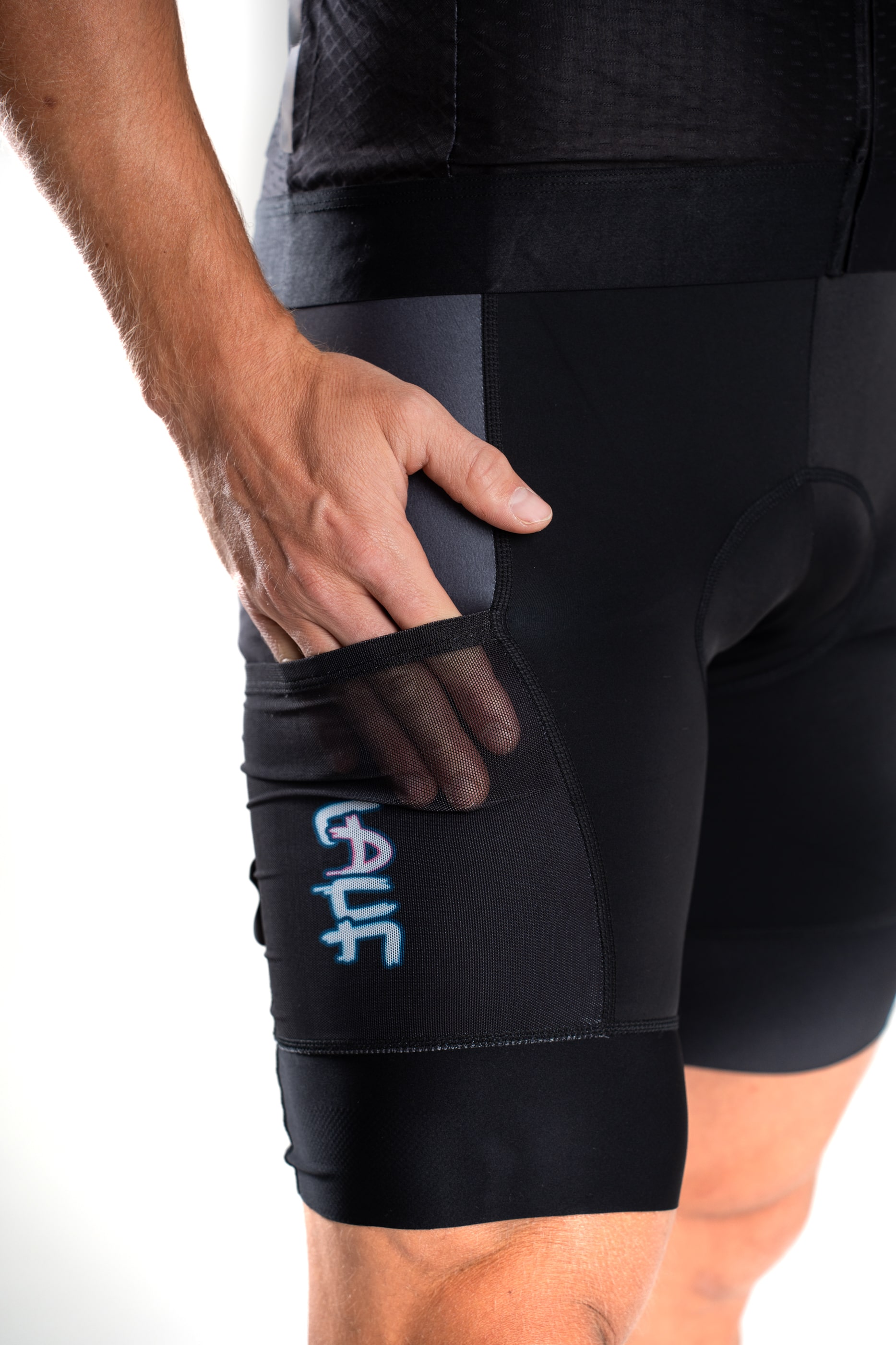 BrainMax LAUF cyklistický set, dres a kraťasy, černý Velikost: L Obrázek