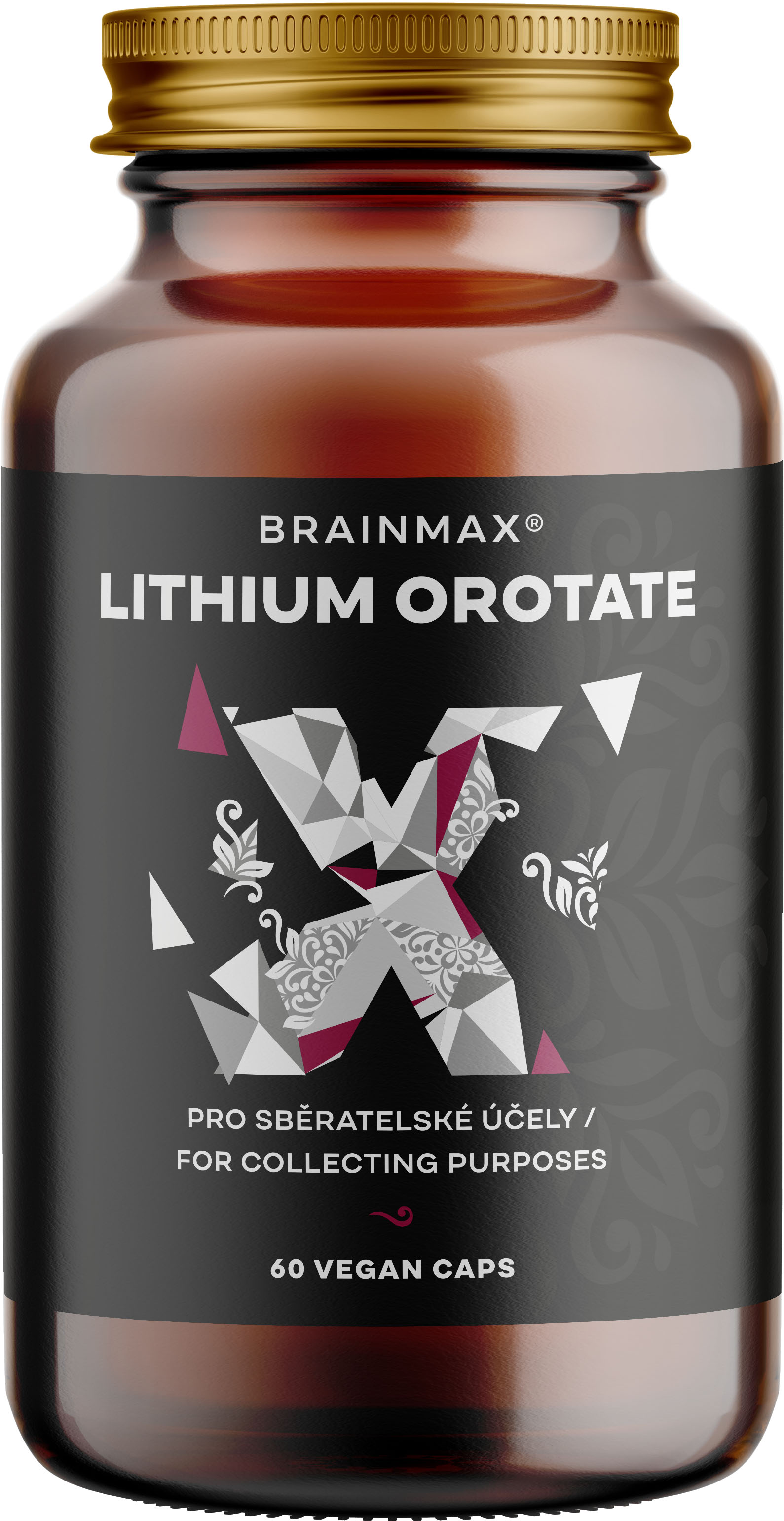 BrainMax Lithium Orotate, 60 rostlinných kapslí Obrázek