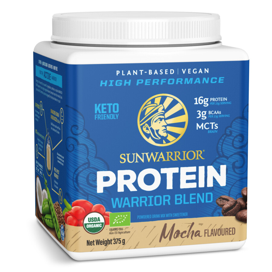 Sunwarrior Warrior Blend Organiczna kawa proteinowa 375 g