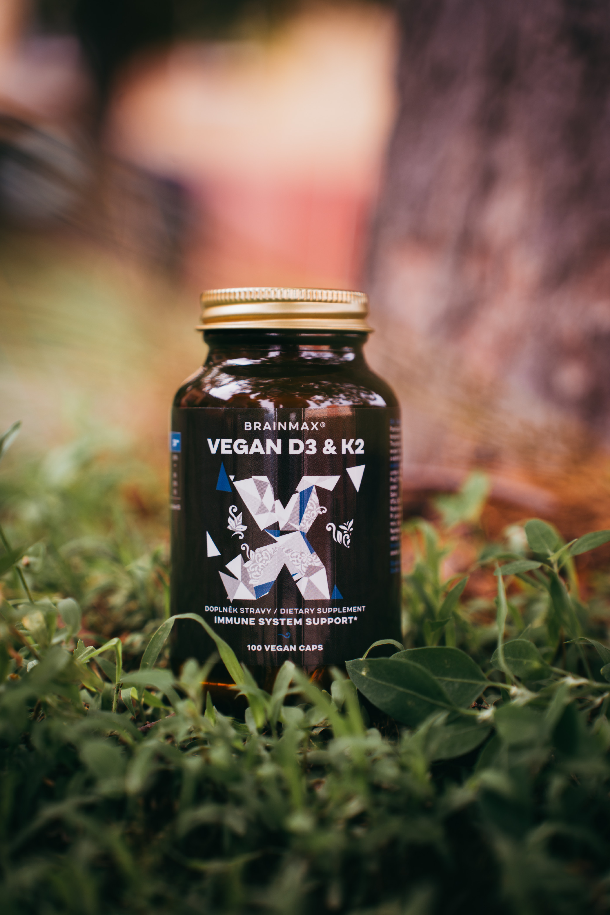 BrainMax Vegan Vitamin D3 & K2 4000 IU / K2 jako MK7 all-trans K2VITAL®DELTA 150 mcg, 100 rostlinných kapslí Obrázek