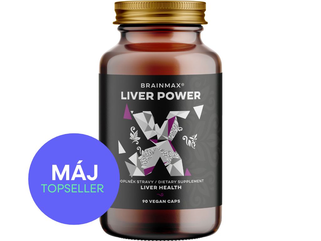 BrainMax Liver Power, komplexní podpora jater, 90 rostlinných kapslí Obrázek