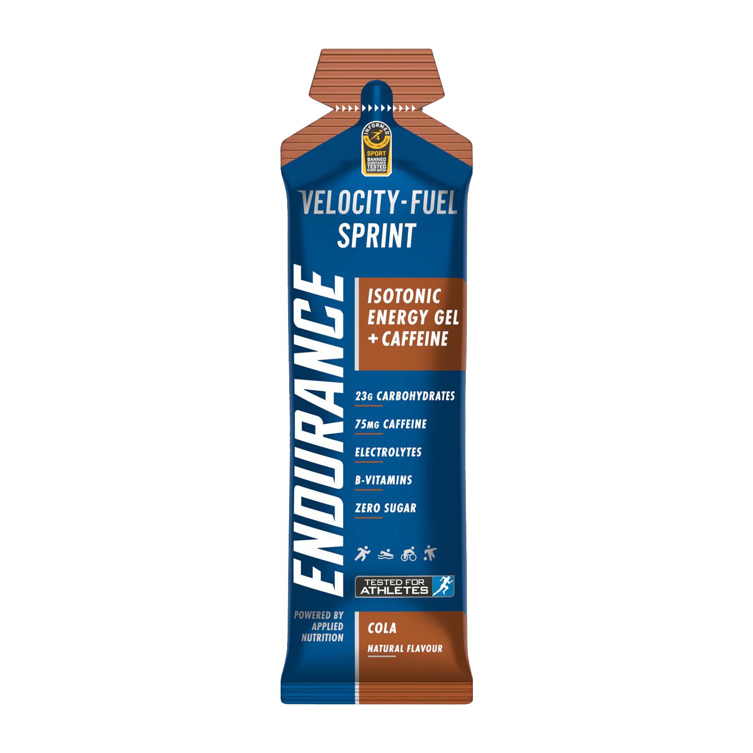 Applied Nutrition Endurance Sprint Isotonic Energy Gel + Caffeine, Energetický gel s kofeinem, Cola, 60 g Obrázek