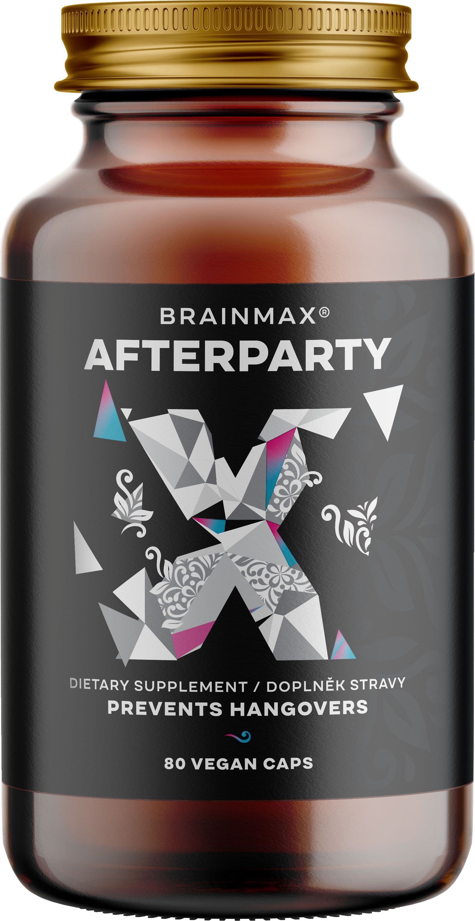 BrainMax® AFTERPARTY, doplněk pro zmírnění kocoviny Počet kapslí: 80 kapslí Obrázek