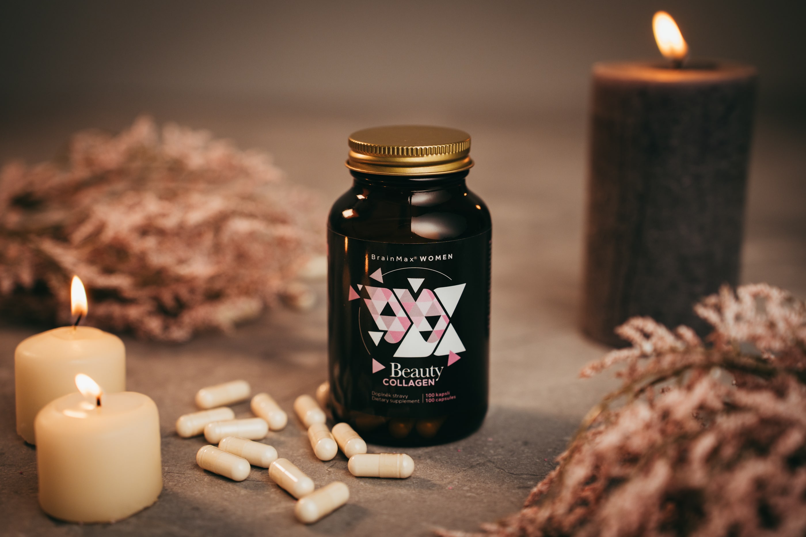 BrainMax Women Beauty Fish Collagen, mořský rybí kolagen Naticol®, 2400 mg, 100 rostlinných kapslí Obrázek